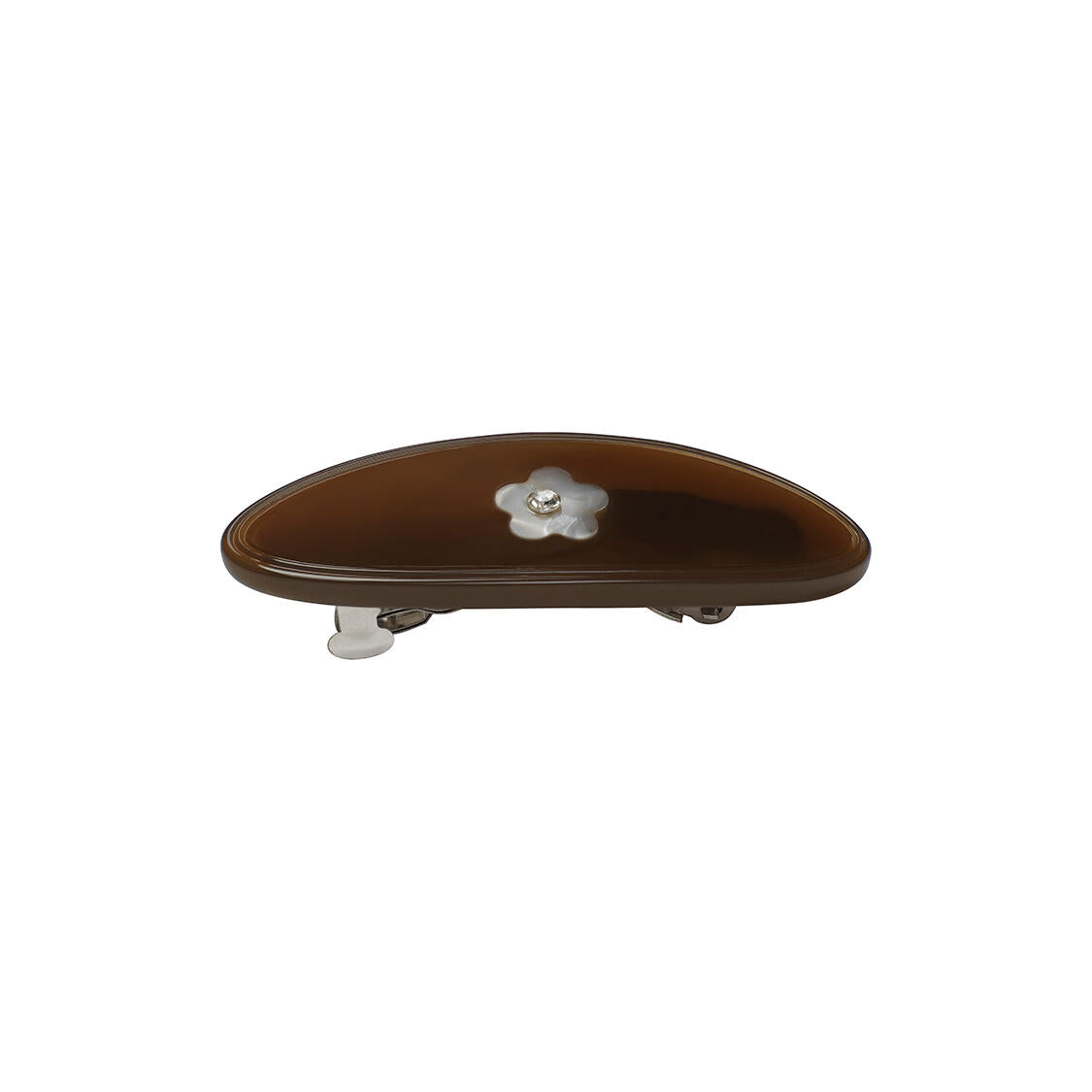Blom hårspænde – Brown
